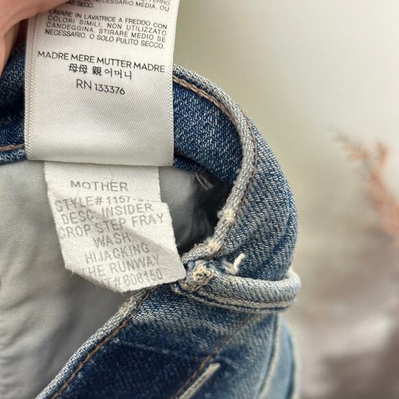 MOTHER SUPERIOR Insider Crop Step Fray Hijacking The Runway Sz 26 {3L54} - Picture 10 of 10